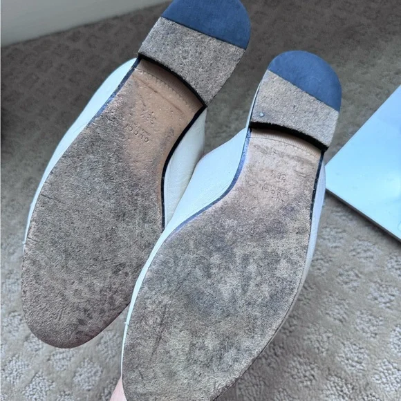 GUCCI PRINCETOWN LEATHER Slides White - Picture 3 of 4